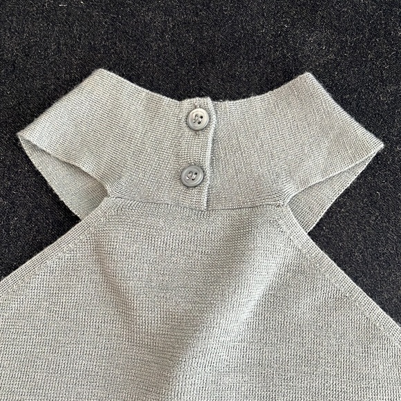 Theory Mock Neck Wrap Wool Sweater - Picture 7 of 7